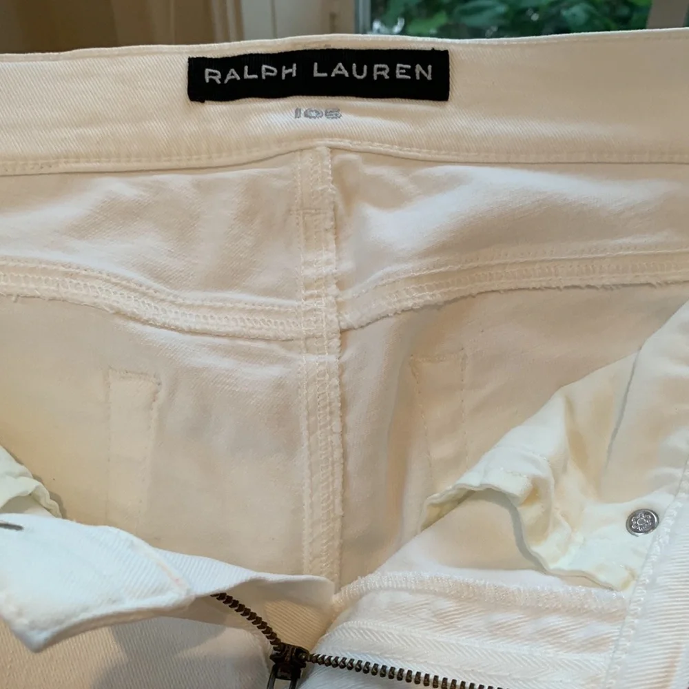 NWOT RL BLACK LABEL 105 CIGARETTE SKINNY JEANS WHITE WASH FIVE POCKETS SIZE 28 - Picture 8 of 11